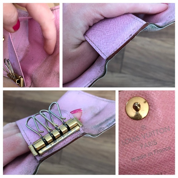 Louis Vuitton AUTHENTIC Multicolore Murakami White Monogram 4 Ring Hook Key Case - Picture 14 of 16